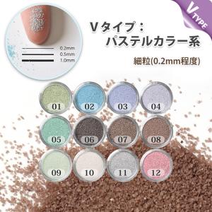 カラーサンド Vタイプ 150gより 細粒（0.2mm程度粒）