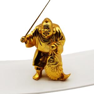 在庫処分セール中!❗美術品　開運七福神　如意布袋尊様の立像　縁起物 国産仏像・開運招福七福神・布袋尊・合金製24k金メッキ 金色 縁起物