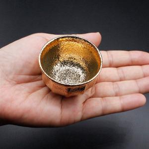 特上 金杯 純金 塗 小 日本製 金盃 ギフト...の詳細画像2