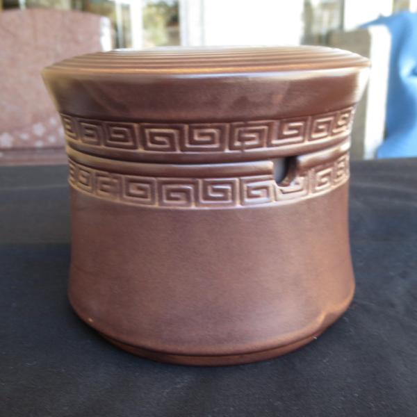 灰皿 蓋付き ブラウン 陶器製  おしゃれ 分割 セパレート ふたも灰皿になる  送料無料！！