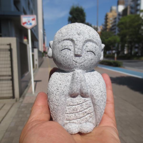 おじぞうさん おじぞうさま かわいい 癒しのお地蔵さん 置物 地蔵菩薩 仏像 彫刻品 みかげ石 GZ...