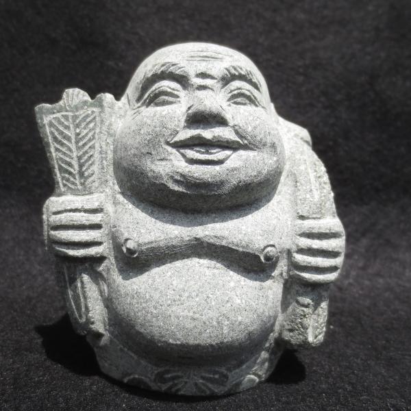布袋様 布袋天 ほてい ホテイ 置物 【千客万来・家運隆盛・家庭円満・商売繁盛】 石材彫刻品 オブジ...