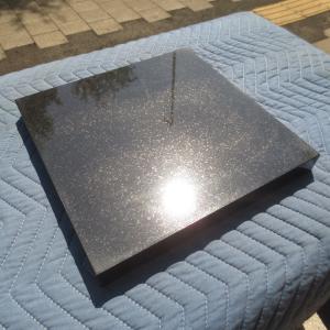 【じまちゃん専用】高級 天然黒御影石オーディオボード●特注●5面磨き 天然御影石】オーディオボード 5面磨き インド産黒系御影石①