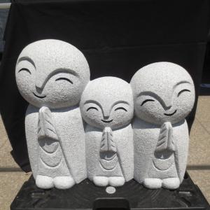 おじぞうさん お地蔵 2尺 お地蔵様 御影石 供養 癒しのお地蔵さん 置物