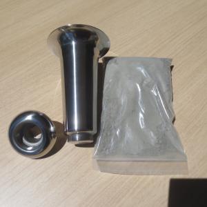 墓石 花立 花瓶 青御影石 ステンレス 花筒 ペット墓にも 工事不要 置く