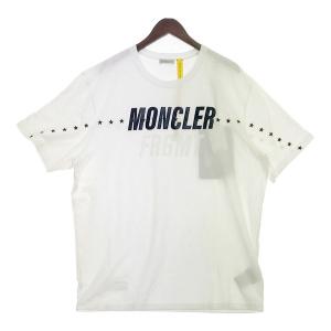 MONCLER FRAGMENT MAGLIA T-SHIRT ロゴプリント Tシャツ 半袖カットソー 未使用 タグ有り メンズ XLサイズ モンクレール フラグメント トップス DM9975■｜sunstep