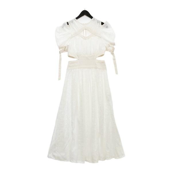 snidel スナイデル スイッチングデコルテオープンワンピース スカート レース レディース サイ...