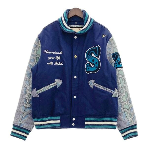SABIT NYC サビ スタジャン スタジアムジャンパー ジャケット 革ジャン メンズ Mサイズ ...