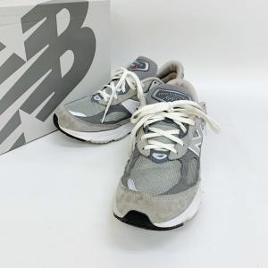 NEW BALANCE 990V6 M990GL6 ローカット スニーカー メッシュ スエード USA製 アメリカ製 箱付き メンズ 28cm グレー ニューバランス 靴 DF11084■｜sunstep