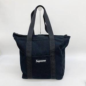 Supreme Canvas Tote BoxLogo キャンバス トートバッグ カバン ボックスロゴ 肩掛け 大容量 A4収納 通学 男女兼用  ブラック シュプリーム 鞄 DF11319■｜sunstep