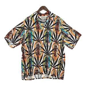 WACKO MARIA◇半袖シャツ/L/レーヨン/ORN/総柄/バスキア/22fw/jean