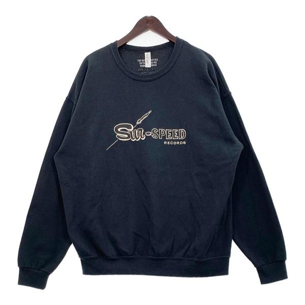 WACKO MARIA×SUN-SPEED RECORDS 刺繍 ロゴ スウェット トレーナー 裏起...