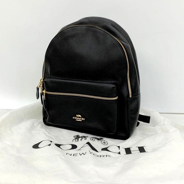 COACH コーチ リュック F30550 レザー バッグ レディース ブラック 鞄 DF17111...