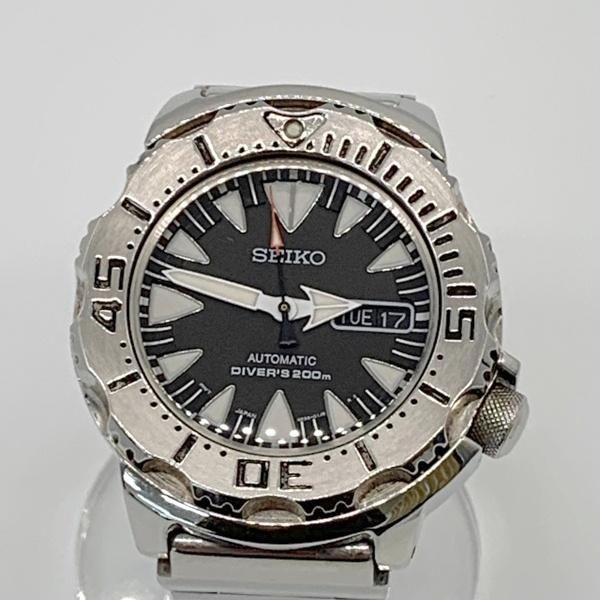 SEIKO セイコー 腕時計 DIVER'S 200M ブラックモンスター シャークトゥース 4R3...