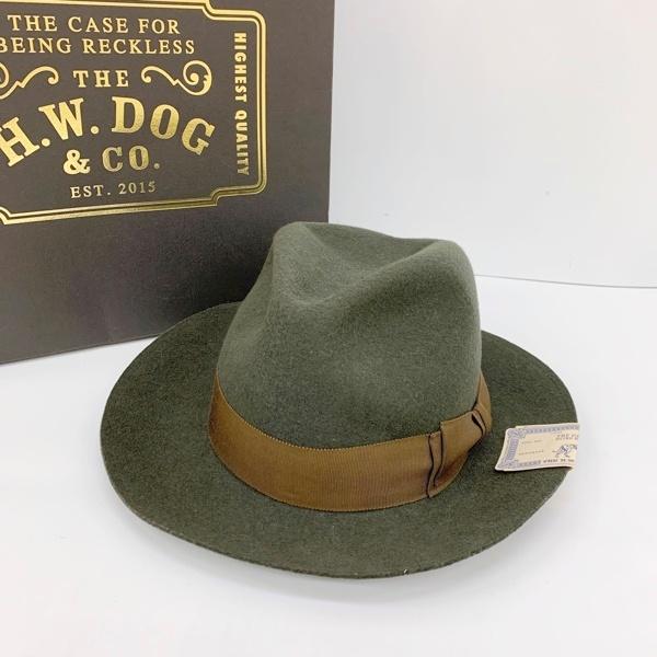 THE H.W.DOG&amp;CO. ドッグアンドコー 中折れ フェルト ハット FRONT DOG000...
