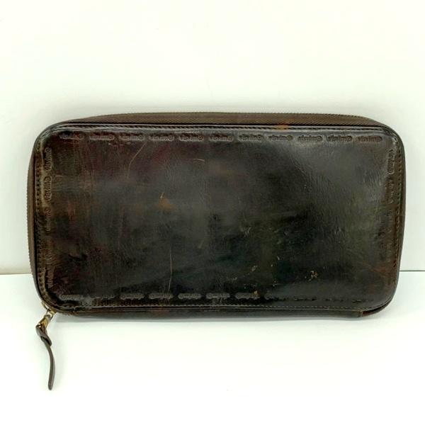 VISVIM ヴィズヴィム VEGGIE TRAVEL CASE トラベルケース 長財布 レザー メ...