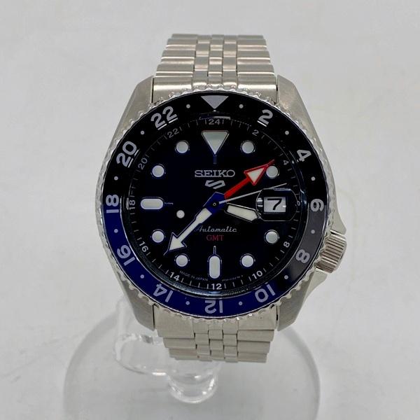 SEIKO 5スポーツ 腕時計 ウォッチ SKXシリーズ GMT 4R34-00A0 オートマチック...