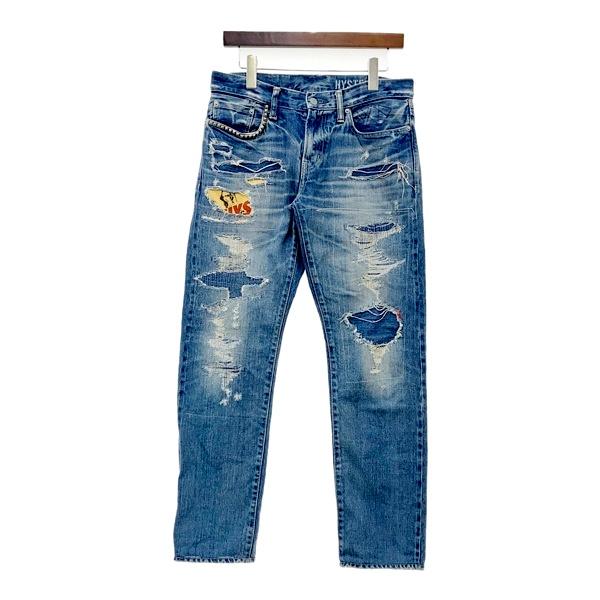 HYSTERIC GLAMOUR ヒステリックグラマー SAFARI別注 ダメージデニムパンツ メン...