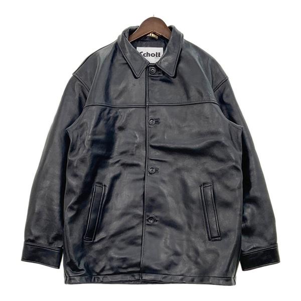 Schott ショット レザーカーコート 革ジャン B&amp;Y別注 ラムレザー 羊革 本革 メンズ Lサ...