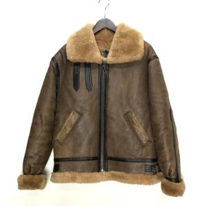 フリーダム ジャケット コート B 3 羊毛皮 メンズ ブラウン アウター A2532 40 Freedom Sale