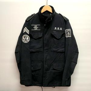 HYSTERIC GLAMOUR×MASTER MIND M-65 ブルゾン ジャケット インナー欠品 メンズ Mサイズ ブラック系 ヒステリックグラマー マスターマインド アウター A0892◆｜sunstep
