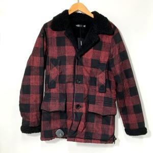 MINEDENIM 19AW Black Denim Buffalo Check Boa Ranch CT ランチコート 