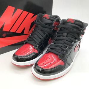 訳あり NIKE AIR JORDAN 1 RETRO HIGH OG Patent Bred AJ1 555088-063 エアジョーダン1 レトロ パテントブレッド 26.5cm ナイキ 靴 B2667◆｜sunstep