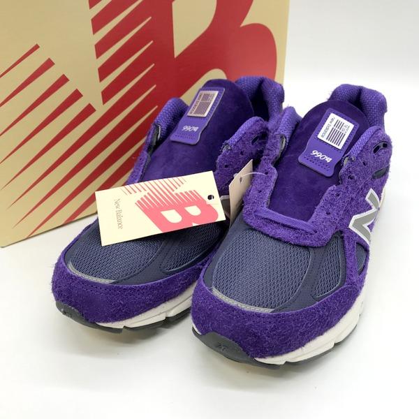 ニューバランス 990v4 Plum Purple U990TB4 スニーカー 美品 シューズ スエ...