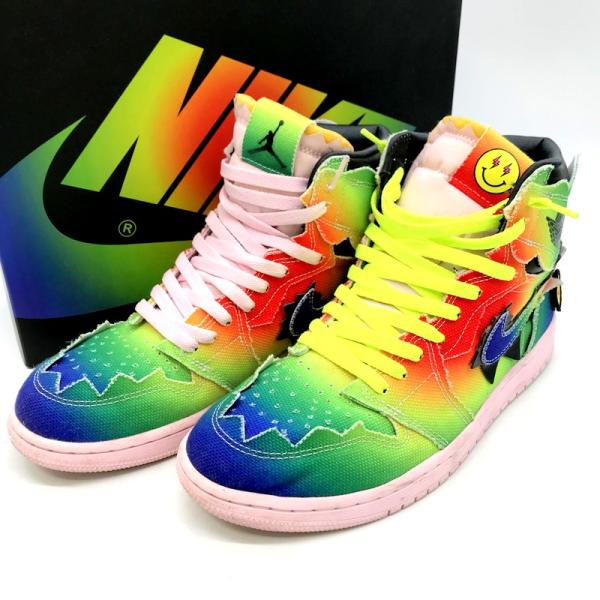 J Balvin × Nike Air Jordan 1 High OG Rainbow J バルビ...