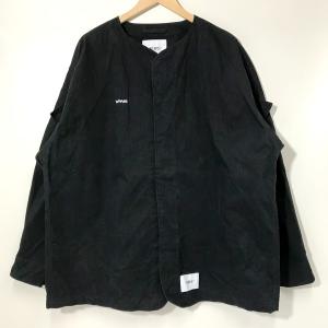 WTAPS 221WVDT-SHM04 クロスボーン ロングスリーブ ノーカラー シャツ ジャケット...