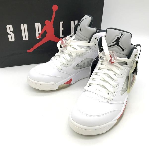 NIKE AIR JORDAN 5 RETRO SUPREME 824371-101 スニーカー ハ...