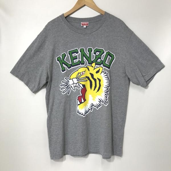 KENZO タイガープリント Tシャツ オーバーサイズ 古着 虎 トラ クルーネック ゆったり  L...