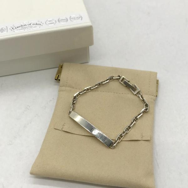 Garden of eden ブレスレット シルバー アクセサリー プレート モダンヴィンテージ カ...