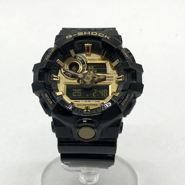 CASIO カシオ 腕時計 G-SHOCK GA-710GB メンズ  ブラック ゴールド 服飾小物...