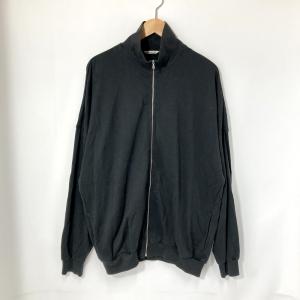 AURALEE オーラリー ジップブルゾン A24AB01CU スエット生地 SUPER HIGH GAUGE SWEAT ZIP BLOUSON 古着 メンズ サイズ5 Lサイズ相当 ブラック アウター A14957◆