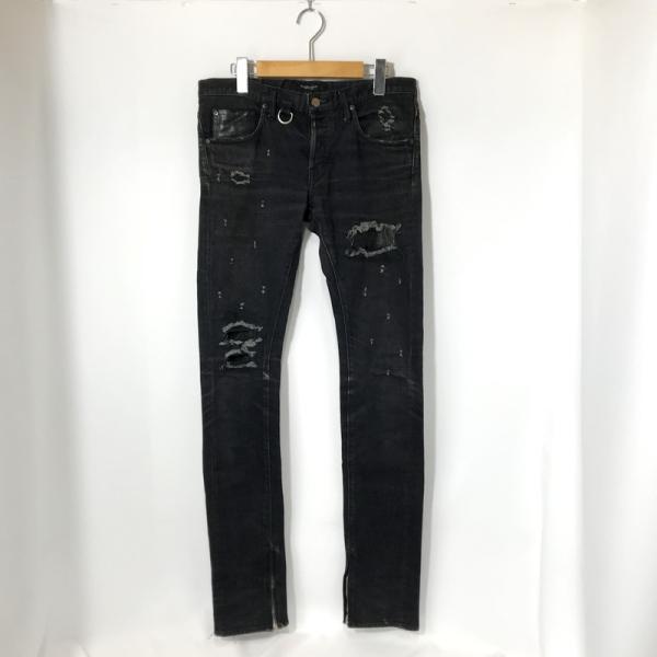 OVERDESIGN オーバーデザイン デニムパンツ ジーンズ ダメージ加工  メンズ 30インチ ...