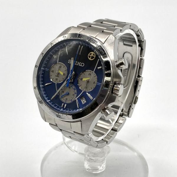 SEIKO セイコー 腕時計 クロノグラフ 500系 こだま 25周年記念モデル 8T63-01D0...