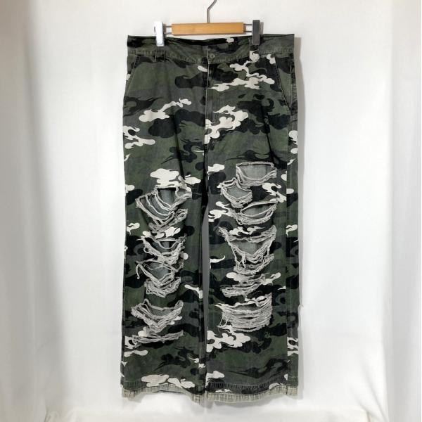 SUPPLIER サプライヤー ディストレストダブルレイヤーケムリカモパンツ カーゴパンツ メンズ ...