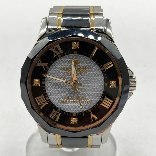 J.HARRISON ジョン・ハリソン 4石天然ダイヤモンド付 セラミック ソーラー電波時計 JH-...