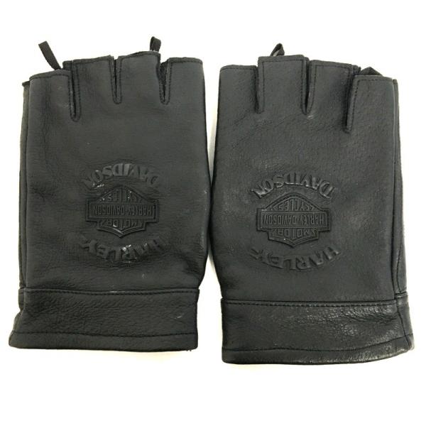 HARLEY DAVIDSON ハーレーダビッドソン レザーグローブ 手袋 Mサイズ ブラック メン...
