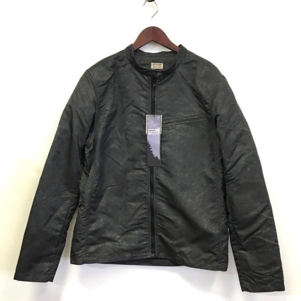 未使用 HERUNE HRN-008 レトロテキスタイルライダースジャケット ブラック LLサイズ ...