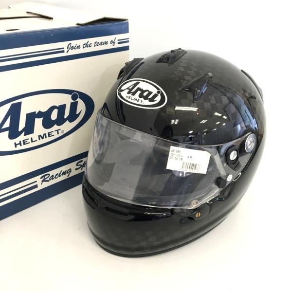 未使用 Arai GP-6 RC 四輪用 競技用 フルフェイスヘルメット 除菌消臭済 カーボン ブラ...