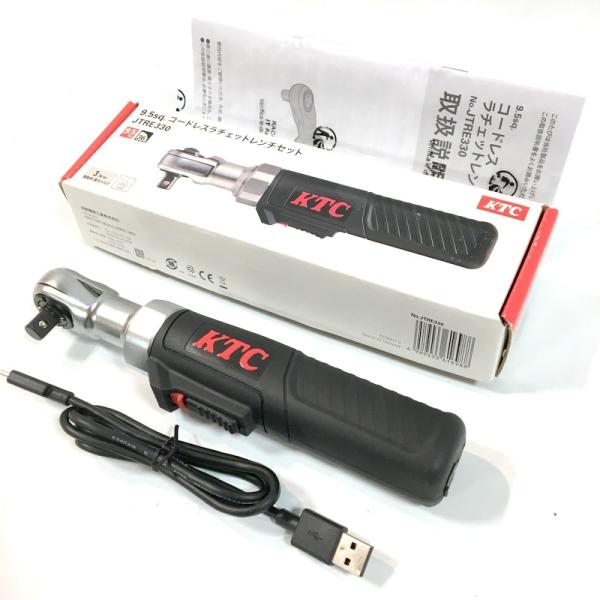 KTC ケイティーシー コードレスラチェットレンチセット JTRE330 9.5sq. 美品 △ D...