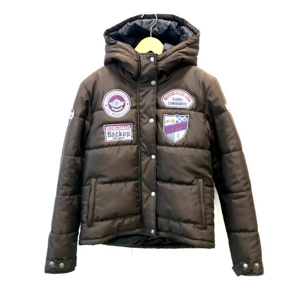 デグナー 中綿ジャケット FR19WJ-23 Lサイズ ブラウン ワッペン 刺〓 ライダースジャケッ...