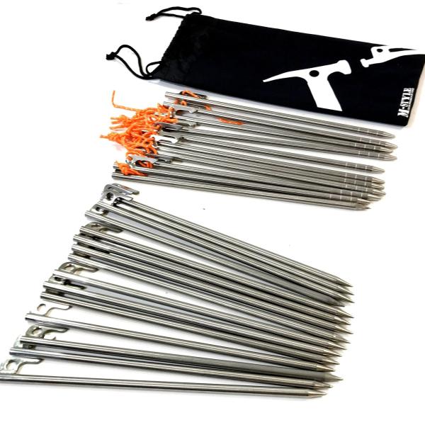 FIELDOOR フィールドア チタン ペグ テントアクセサリー 30cm ◇TA3710