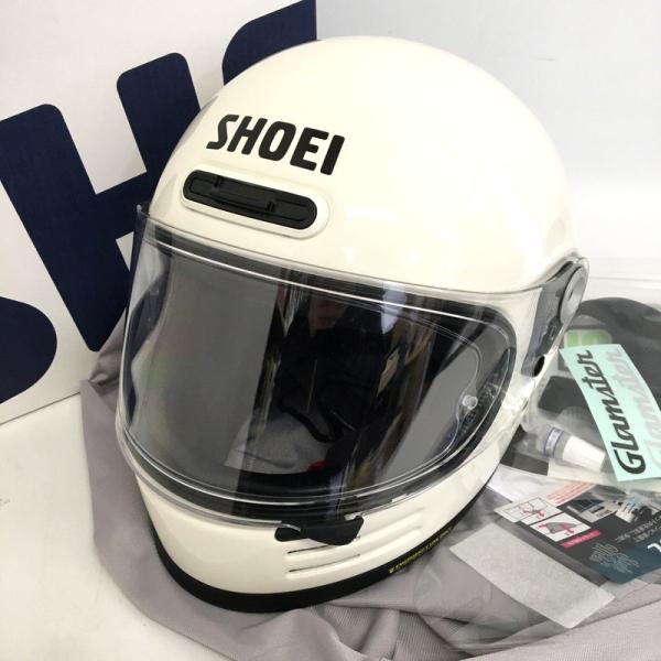 SHOEI ショウエイ Glamster フルフェイスヘルメット 除菌消臭済 Sサイズ オフホワイト...