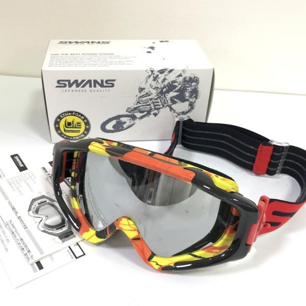 SWANS スワンズ バイク用ゴーグル ダートゴーグル MX-TALON-M MX1H-28-16S...