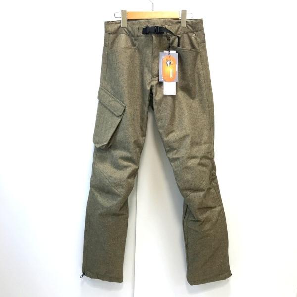 未使用 HERUNE ヘリンボンアウターパンツ HRNB-009 WLサイズ モカ レディース タグ...