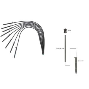 ドリッパーストレートスパイクセット　SDS-8 8本取り ×1L/時（スパイク8本）