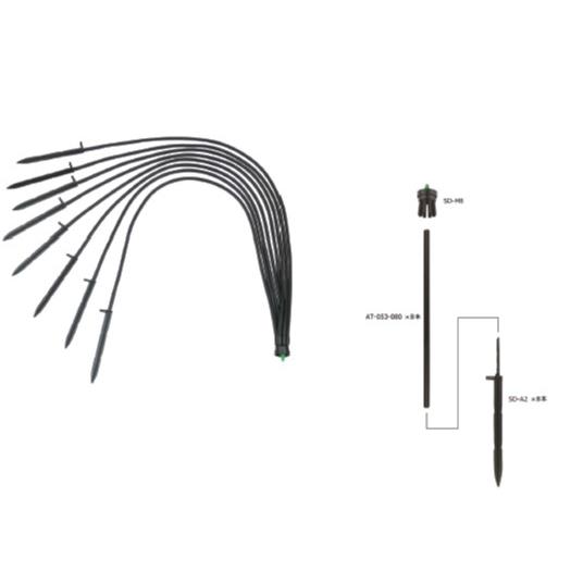SDS-8パーツ　AT-053-080 黒チューブ　3×5mm　80cm
